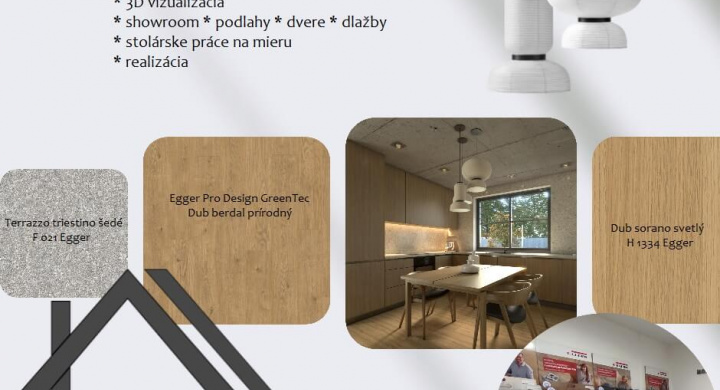 3D návrh, dodanie materiálu a realizácia